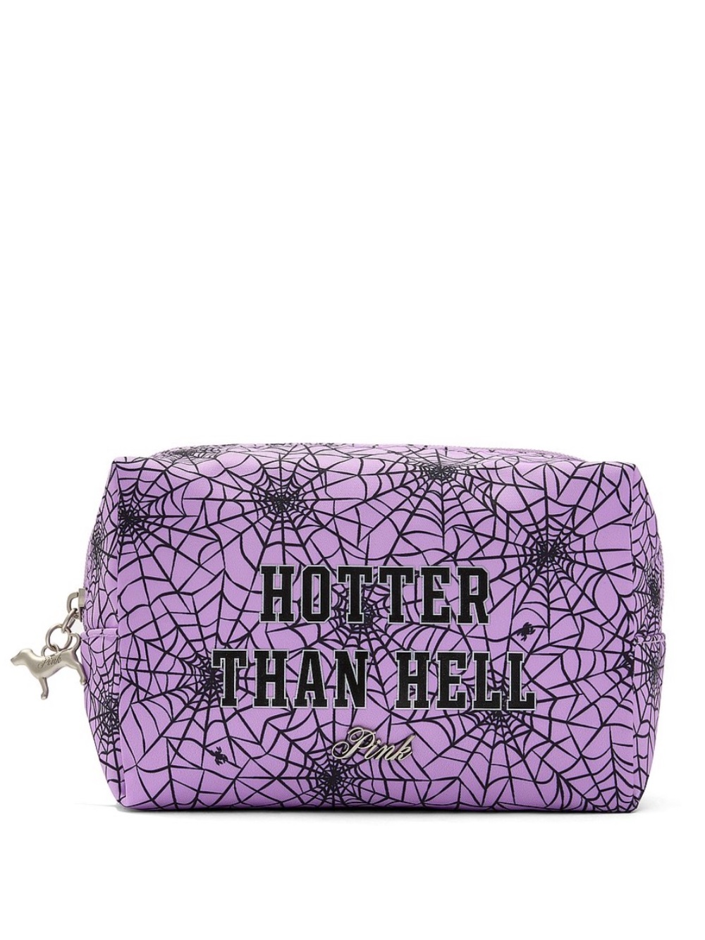 VS PINK HALLOWEEN TOP ZIP MAKEUP BAG NWT